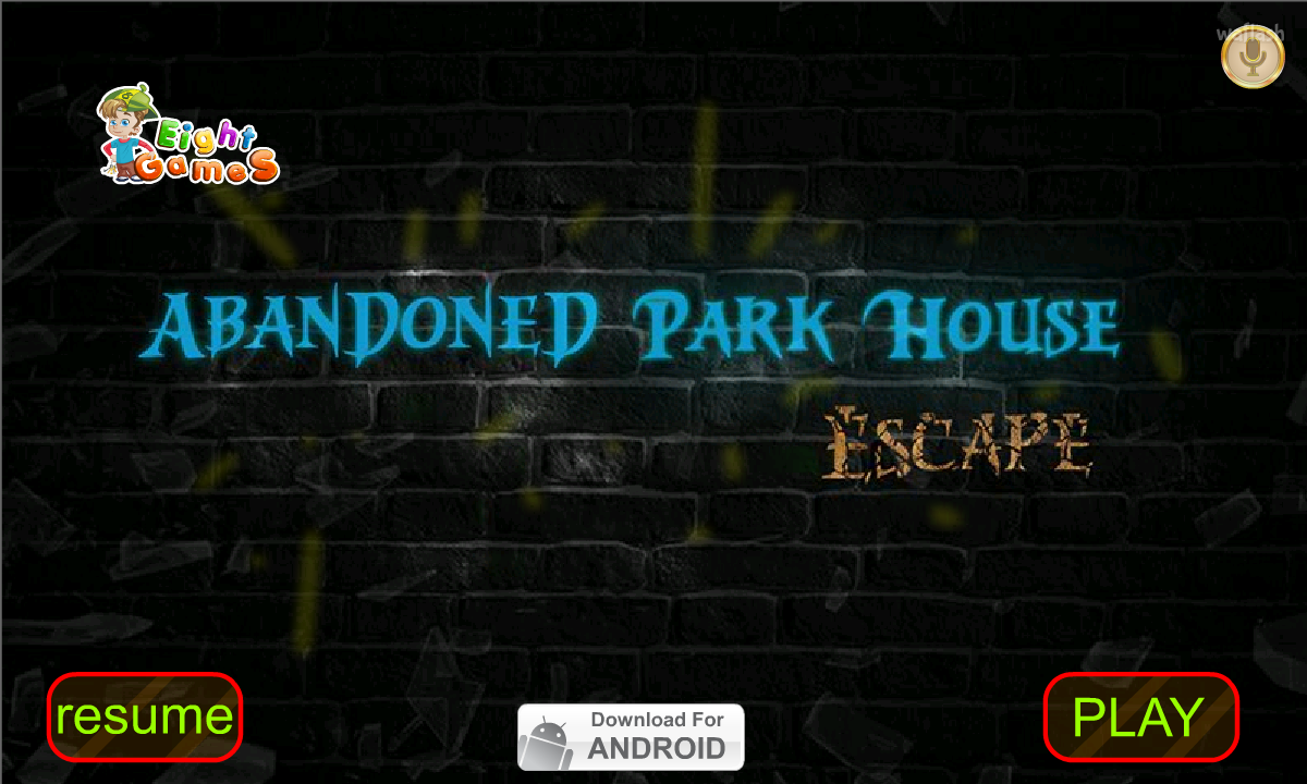 Abandoned Park House Escape 게임 화면 1