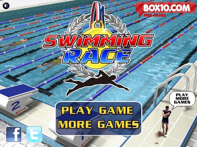 스위밍 레이스 (Swimming Race) 게임 화면 1