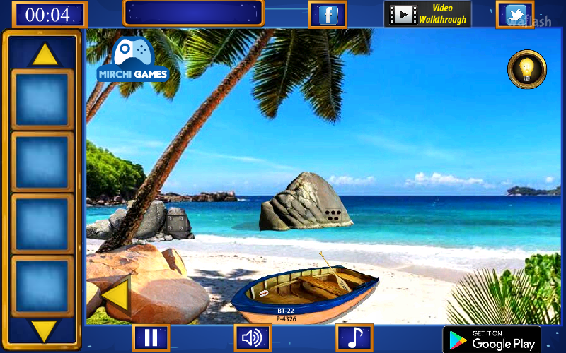 MIRCHI 씨쉘섬 탈출 (Island Sea Shell Escape) 게임 화면 2