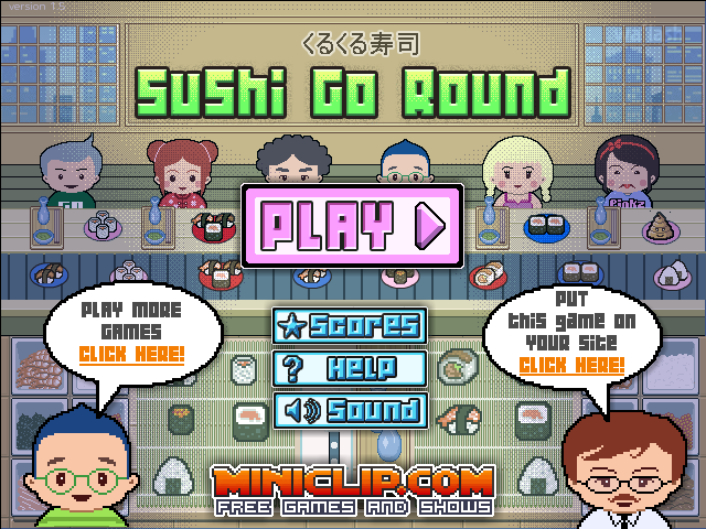 스시 고 라운드 (Sushi Go Round) 게임 화면 1
