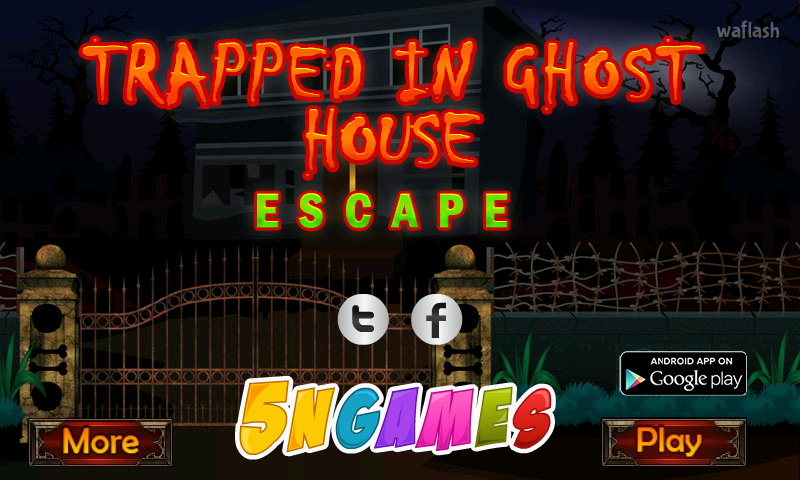 유령의 집 탈출 (Trapped in Ghost House Escape) 게임 화면 1
