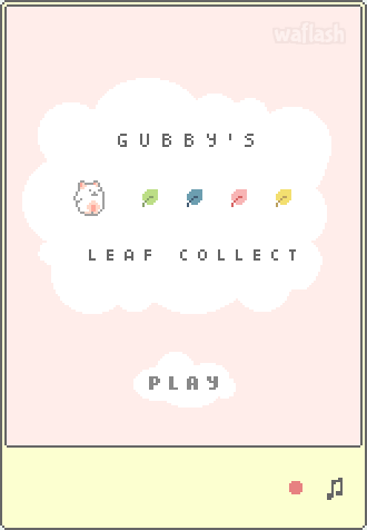 구비의 나뭇잎 줍기 (Gubby's Leaf Collect) 게임 화면 1