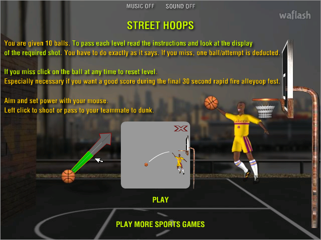 스트리트 훕스 (STREET HOOPS) 게임 화면 1