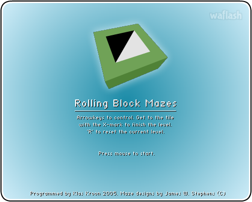 Rolling Block Mazes 게임 화면 1