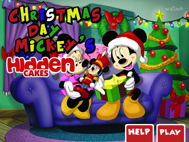 숨은그림찾기 - Christmas Day Mickey's Hidden Cakes 게임 화면 1