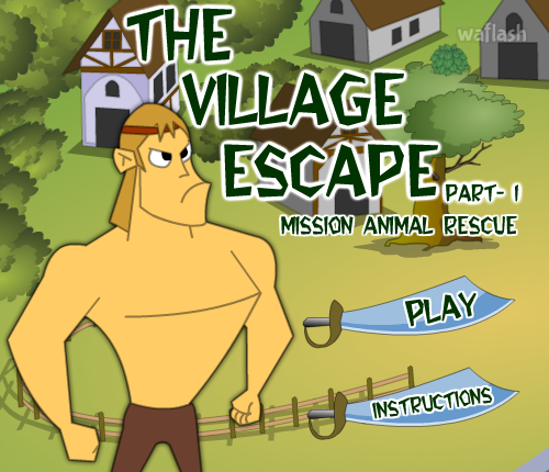 더 빌리지 이스케이프 파트1 (123bee The Village Escape Part 1) 게임 화면 1
