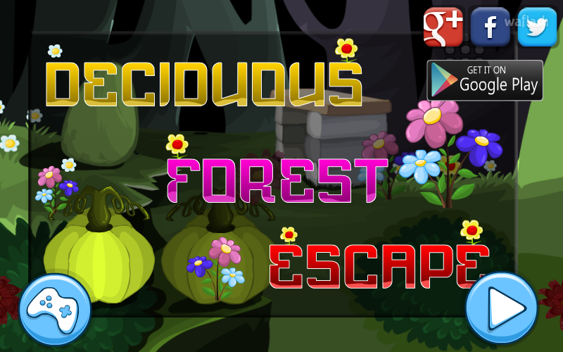 MIRCHI 낙엽수림 탈출 (Deciduous Forest Escape) 게임 화면 1