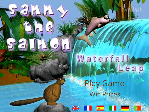 Sammy the Salmon: Waterfall Leap 게임 화면 1