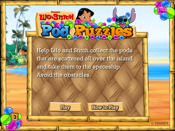릴로 & 스티치 Pod Puzzles 게임 화면 1