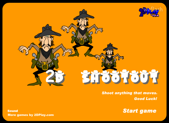 2D Shootout 게임 화면 1