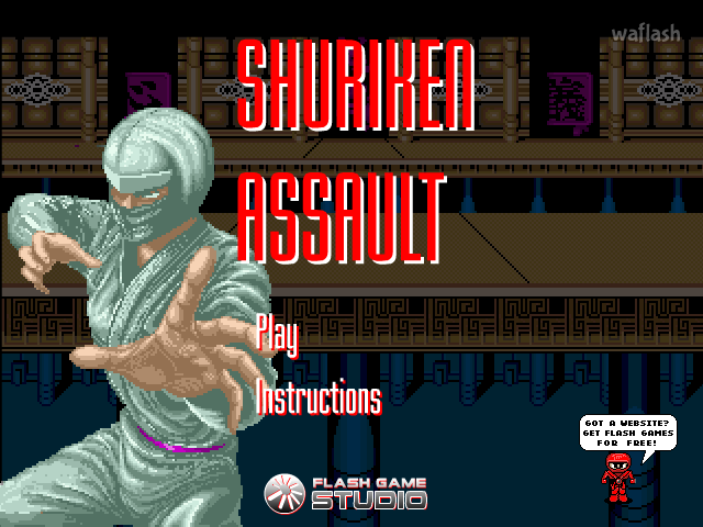 Shuriken Assault 게임 화면 1