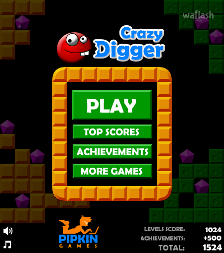 크레이지 디거 (Crazy Digger) 게임 화면 1