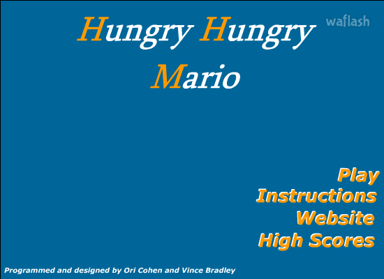헝그리 마리오 (Hungry Hungry Mario) 게임 화면 1