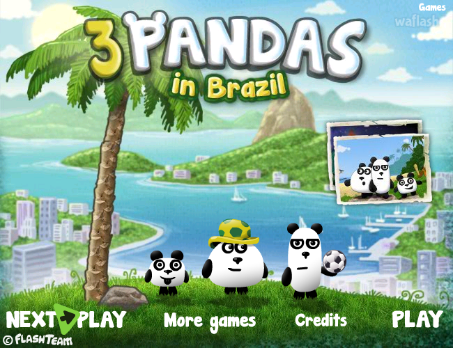 3 판다스 인 브라질 (3 Pandas in Brazil) 게임 화면 1