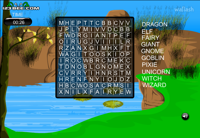 워드 서치 (Word Search) 게임 화면 2