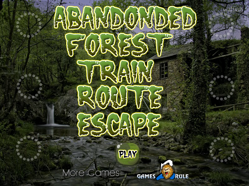 Abandoned Forest Train Route Escape 게임 화면 1