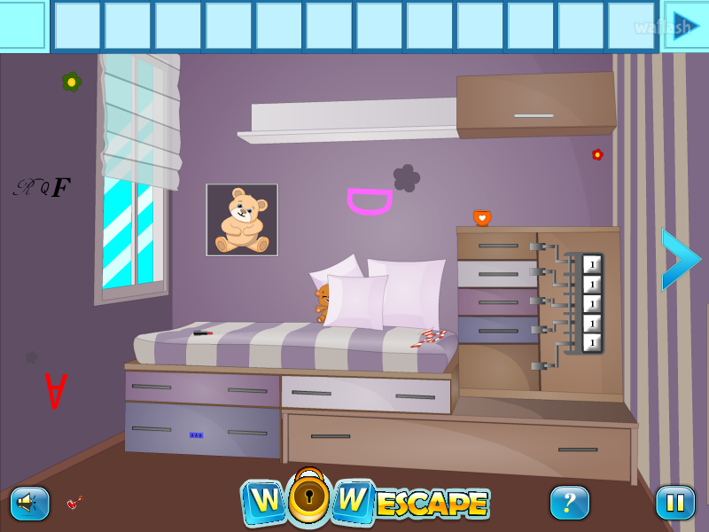 걸스 퍼플 룸 이스케이프 (Girls Puple Room Escape) 게임 화면 2