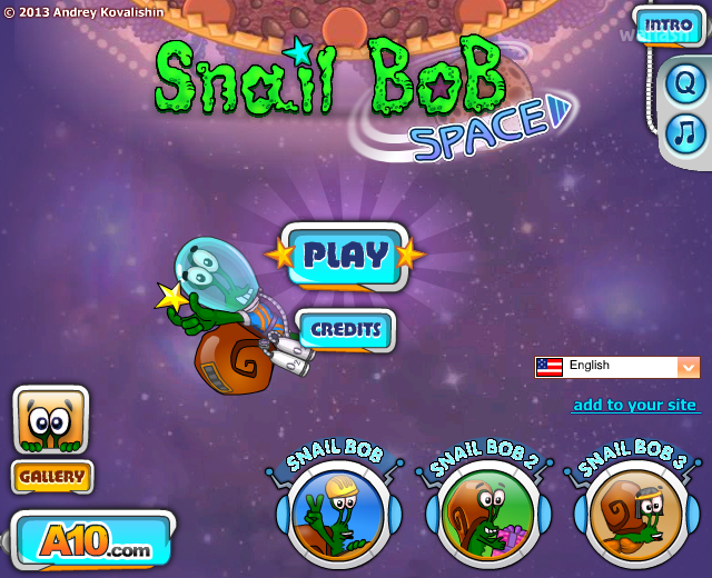 스네일밥 스페이스 (Snail Bob Space) 게임 화면 1