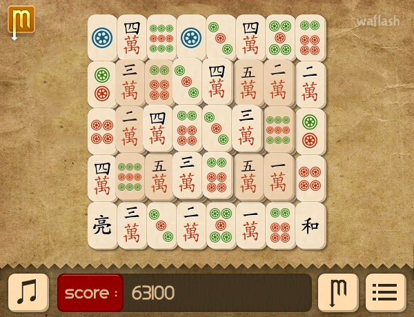 Paper Mahjong 게임 화면 2