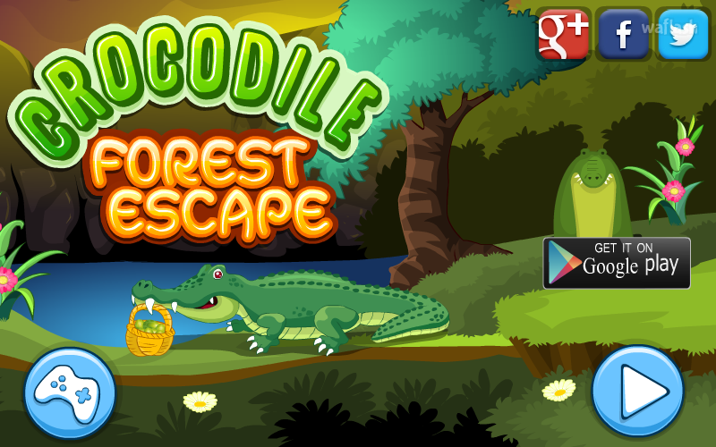 MIRCHI 악어숲 탈출 (Crocodile Forest Escape) 게임 화면 1