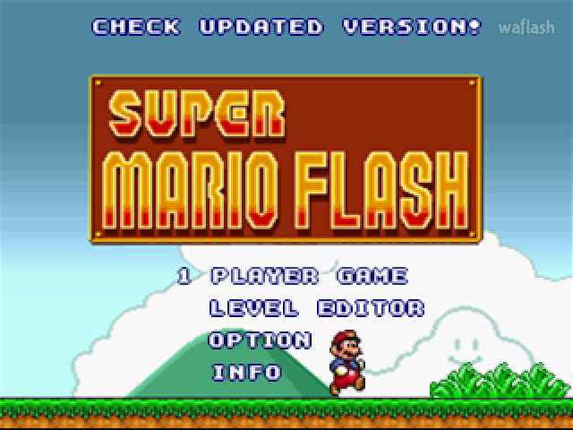 슈퍼 마리오 플래시 (Super Mario Flash) 게임 화면 1