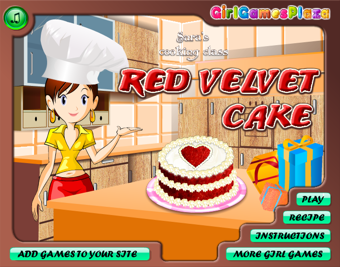 Sara's Cooking Class: Red Velvet Cake 게임 화면 1