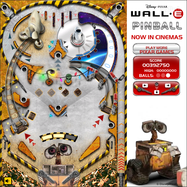 월-E 핀볼 (Wall-E: Pinball) 게임 화면 2