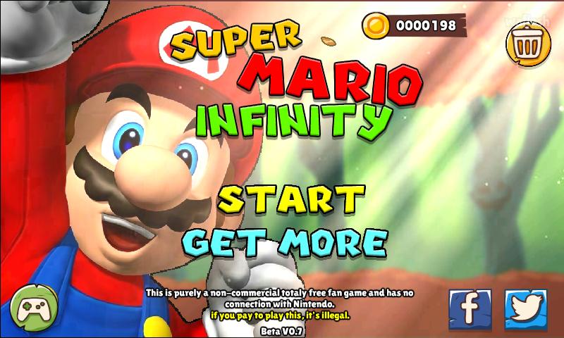슈퍼마리오 인피니티 (Super Mario Infinity) 게임 화면 1