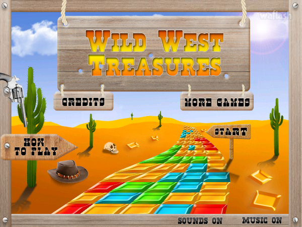 Wild West Treasures (와일드 웨스트 트레져스) 게임 화면 1