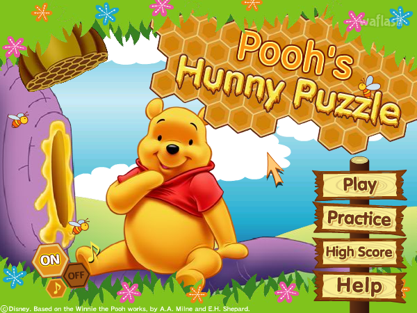 푸우 벌집 퍼즐 (Pooh's Hunny Puzzle) 게임 화면 1