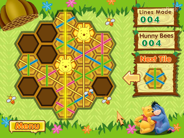 푸우 벌집 퍼즐 (Pooh's Hunny Puzzle) 게임 화면 2