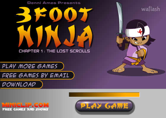 쓰리 풋 닌자 (3Foot Ninja) 게임 화면 1