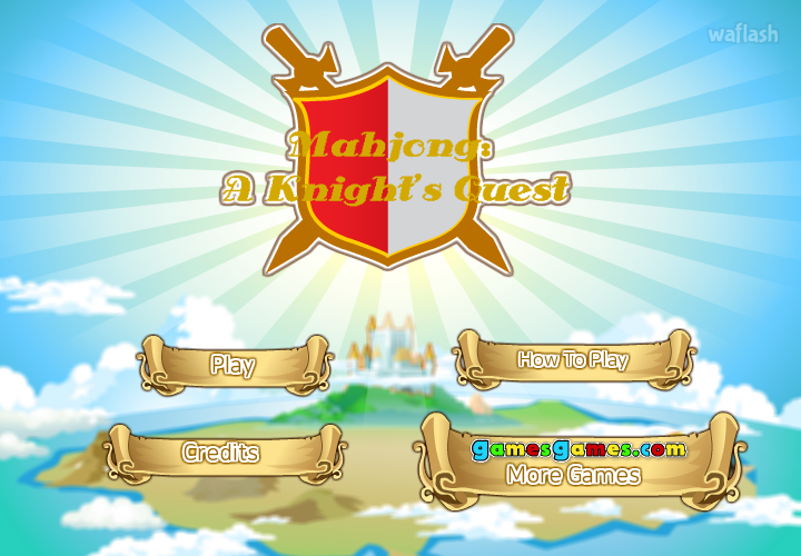 Mahjong A Knight's Quest 게임 화면 1