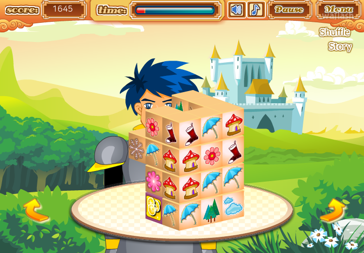 Mahjong A Knight's Quest 게임 화면 2