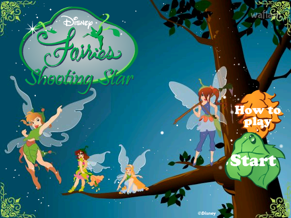 요정들의 별쏘기 (Disney Fairies Shooting Star) 게임 화면 1