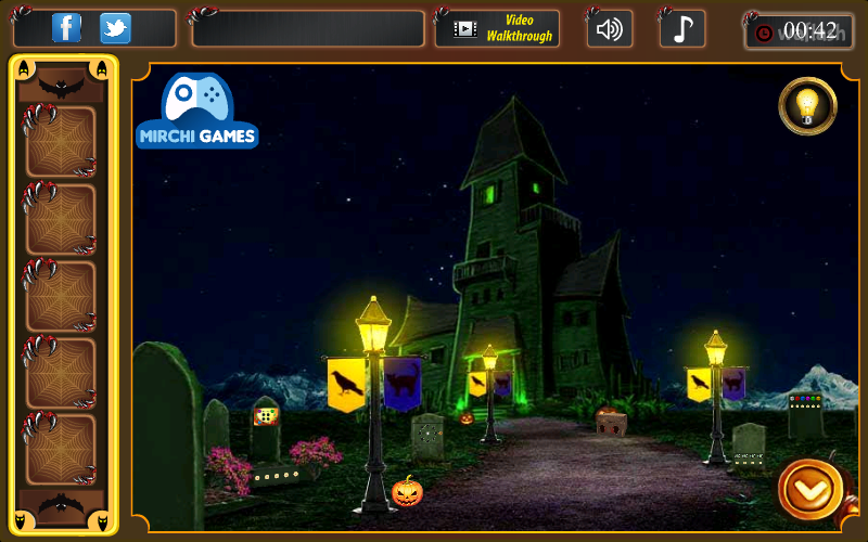 MIRCHI 그린 할로윈 고스트 이스케이프 (Green Halloween Ghost Escape) 게임 화면 2