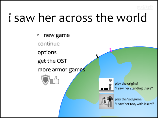 I Saw Her Across The World 게임 화면 1