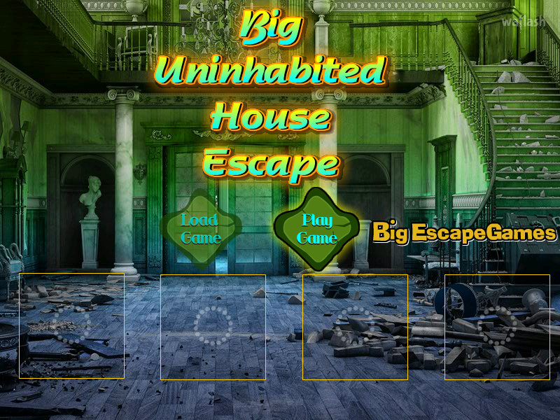 아무도 살지 않는 집 탈출 (Big Uninhabited House Escape) 게임 화면 1