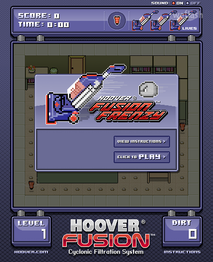 후버 퓨전 프렌지 (Hoover Fusion Frenzy) 게임 화면 1