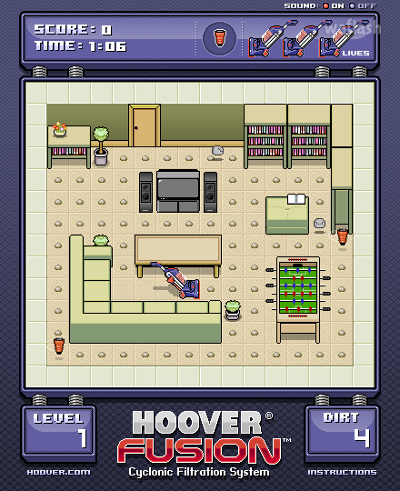 후버 퓨전 프렌지 (Hoover Fusion Frenzy) 게임 화면 2