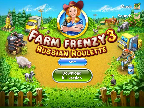 팜 프렌지 3 러시안 룰렛 (Farm Frenzy 3 Russian Roulette) 게임 화면 1