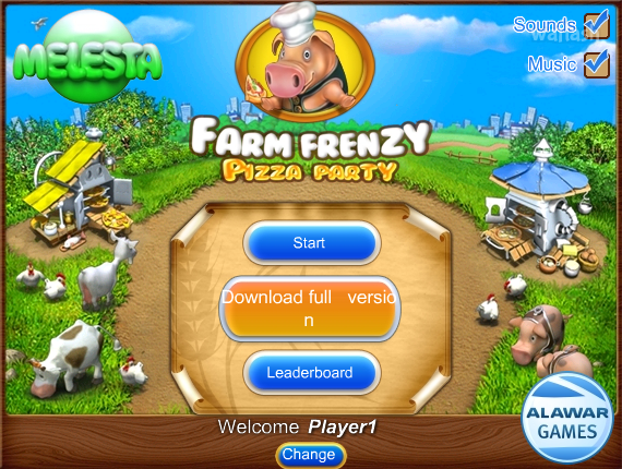 팜 프렌지 피자 파티 (Farm Frenzy Pizza Party) 게임 화면 1