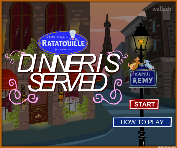 라따뚜이 디너 이즈 서브드 (Ratatouille - Dinner is Served) 게임 화면 1