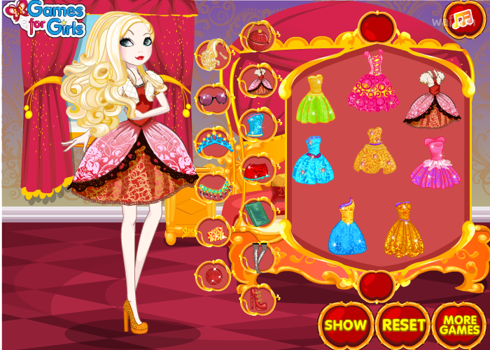 애플 화이트 드레스업 (Apple White Dress Up) 게임 화면 2