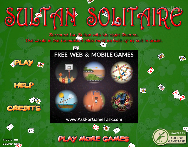 술탄 솔리테어 (Sultan Solitaire) 게임 화면 1