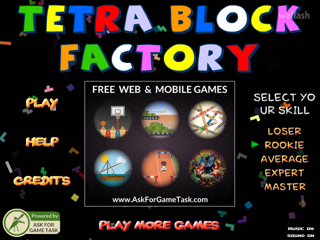 테트라 블록 팩토리 (Tetra Block Factory) 게임 화면 1
