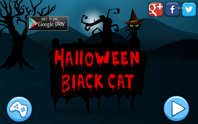 MIRCHI 할로윈 블랙 캣 (Halloween Black Cat) 게임 화면 1