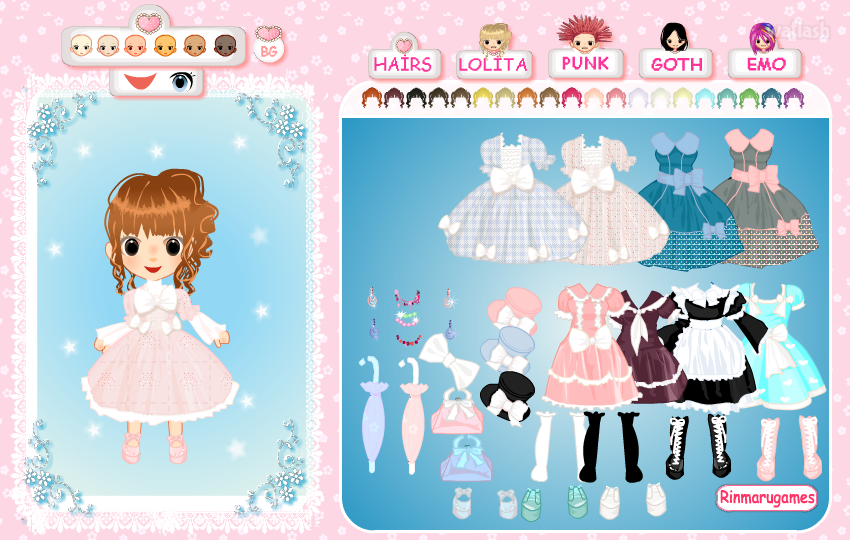 4 스타일 치비 드레스업 (4 Style Chibi Dress Up) 게임 화면 1