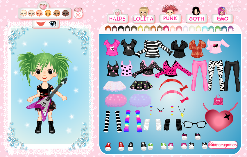4 스타일 치비 드레스업 (4 Style Chibi Dress Up) 게임 화면 2