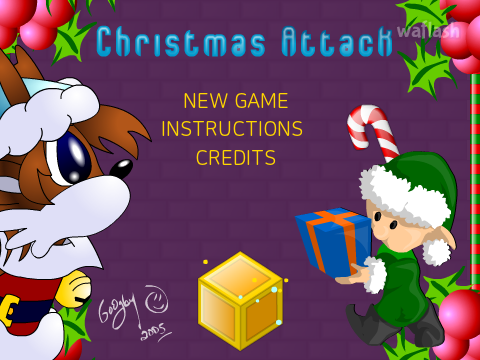크리스마스 어택 (Christmas Attack) 게임 화면 1